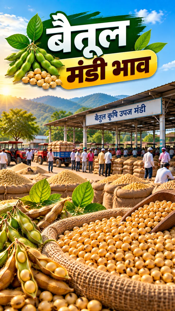 3 अक्टूबर 2026 को बैतूल मंडी भाव: सोयाबीन, गेहूं और प्रमुख फसलों के ताजा रेट